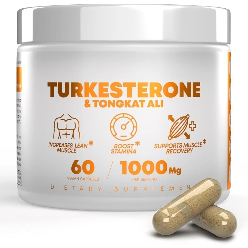 

60/120/180 Pieces Turkesterone Tongkat Capsules for Increasing Stamina Lean Muscle Growth Recovery