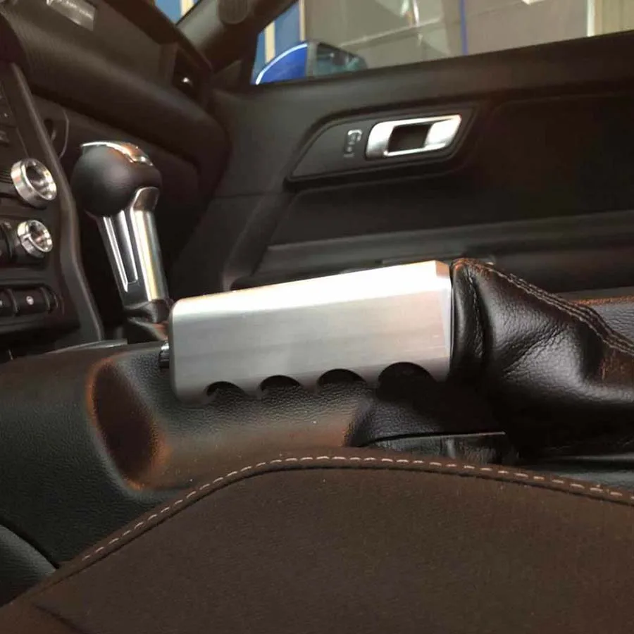 Levier de frein à main en alliage d'aluminium adapté à la Ford Mustang 2015-2023, nervure de frein à main, nouveaux accessoires intérieurs de voiture