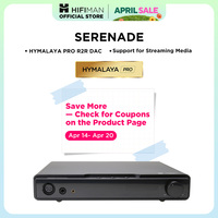 HIFIMAN SERENADE Hi-Fi DAC and Class A Headphone Amplifier with HYMALAYA PRO R2R DAC, Streaming Media, LAN wired Net work,Black
