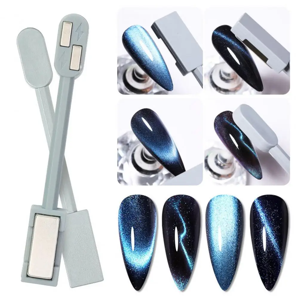 Nail Art Magnet Strip Magnetic Nail Art Tool Nail Gel Magnet Stick for 3d Line Strip Effect Manicure Tool Double-head Diy Nails