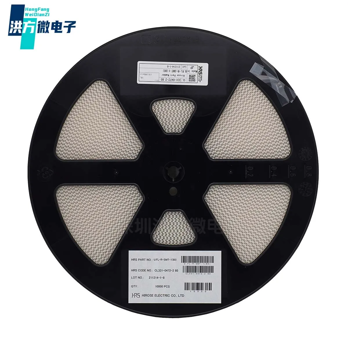 20PCS NEW RF Coaxial Connector Female Pin 2mm Conn U.FL 0Hz to 8GHz 50Ohm Solder ST SMD RCP Gold Over Nickel U.FL-R-SMT-1(80)