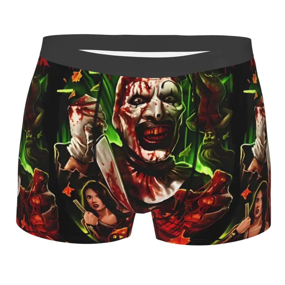 Man Terrifier Horror Clown Underwear Sexy Boxer Shorts Panties Male Soft Underpants Plus Size