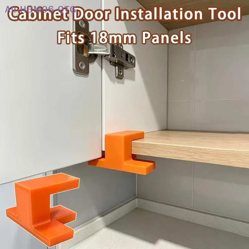 [New] Cabinet Door Installation Jig Woodworking Locator T-Type Corner Bracket 18MM Clamping Tool For Floor Ceiling Cabinets