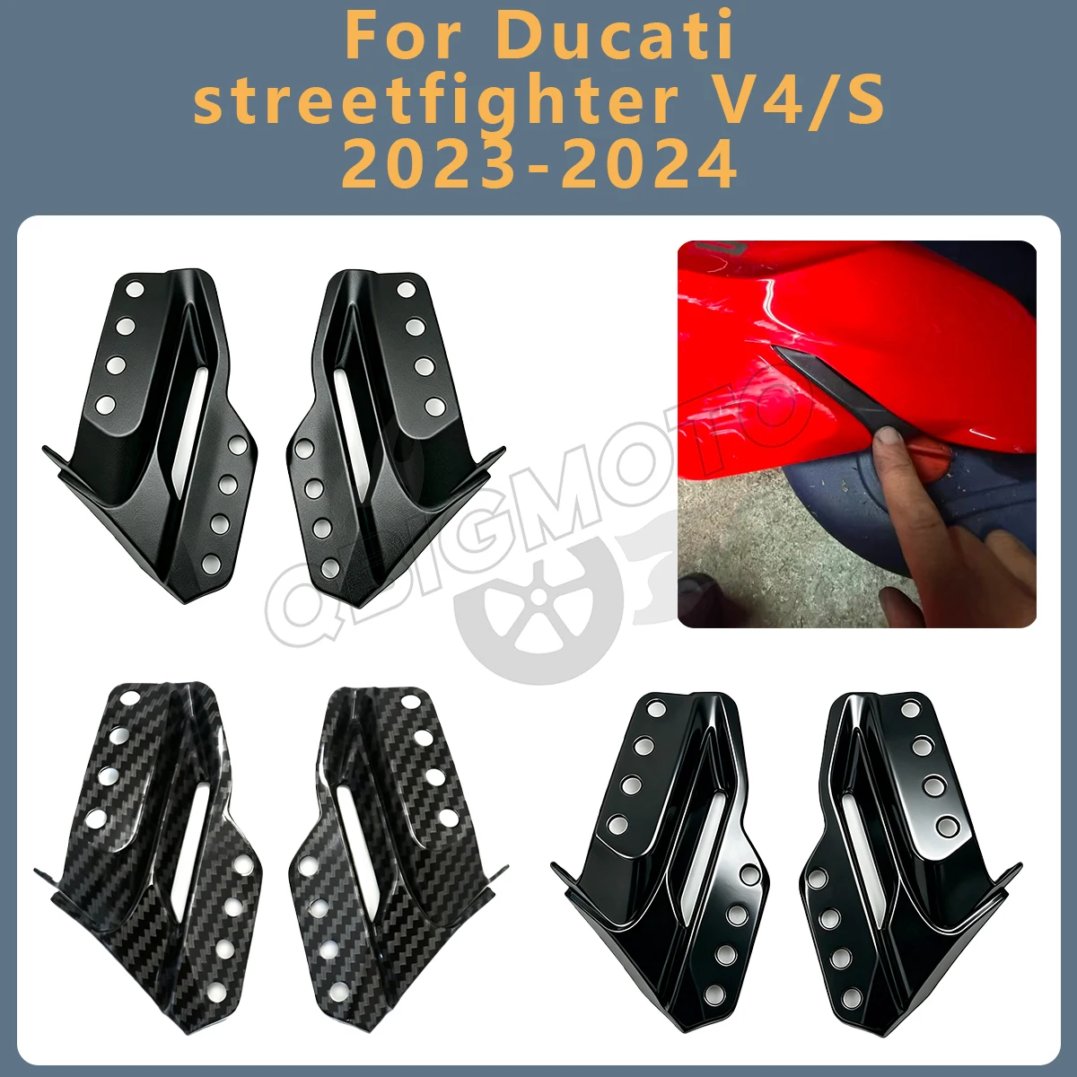 Motorcycle Bodywork Front Inner Connecting Panel For Ducati Streetfighter V4 V4S SP2 2024 2023 Transition Plate Covers Parts