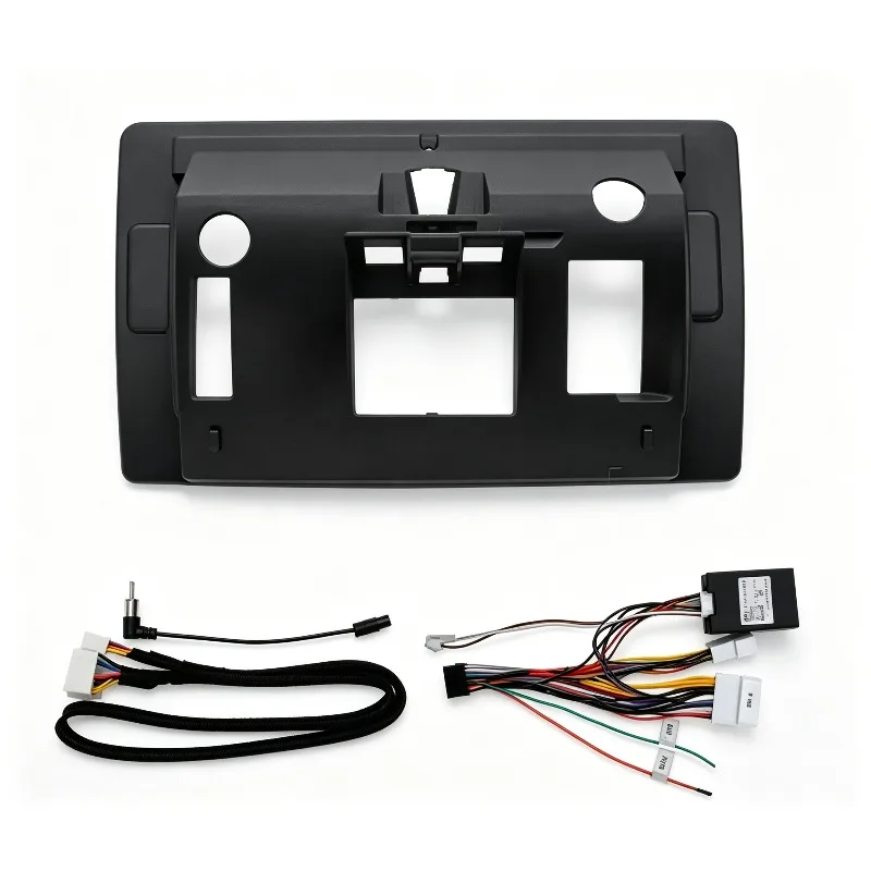 10 Inch Car Radio Fascia Frame For BYD E3 2023 Low-End Dashboard Panel Trim Bezel Wiring Harness Kit
