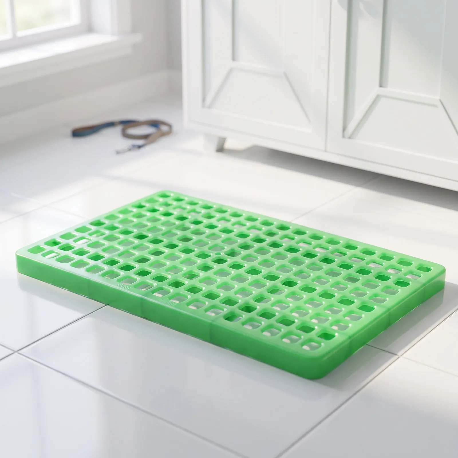 Rabbit Cage Mat Leak-Proof Plastic Base Plate with Safety Holes for Rabbits Healthy Odor-Reducing Litter Tray Pet Cage Cleaning