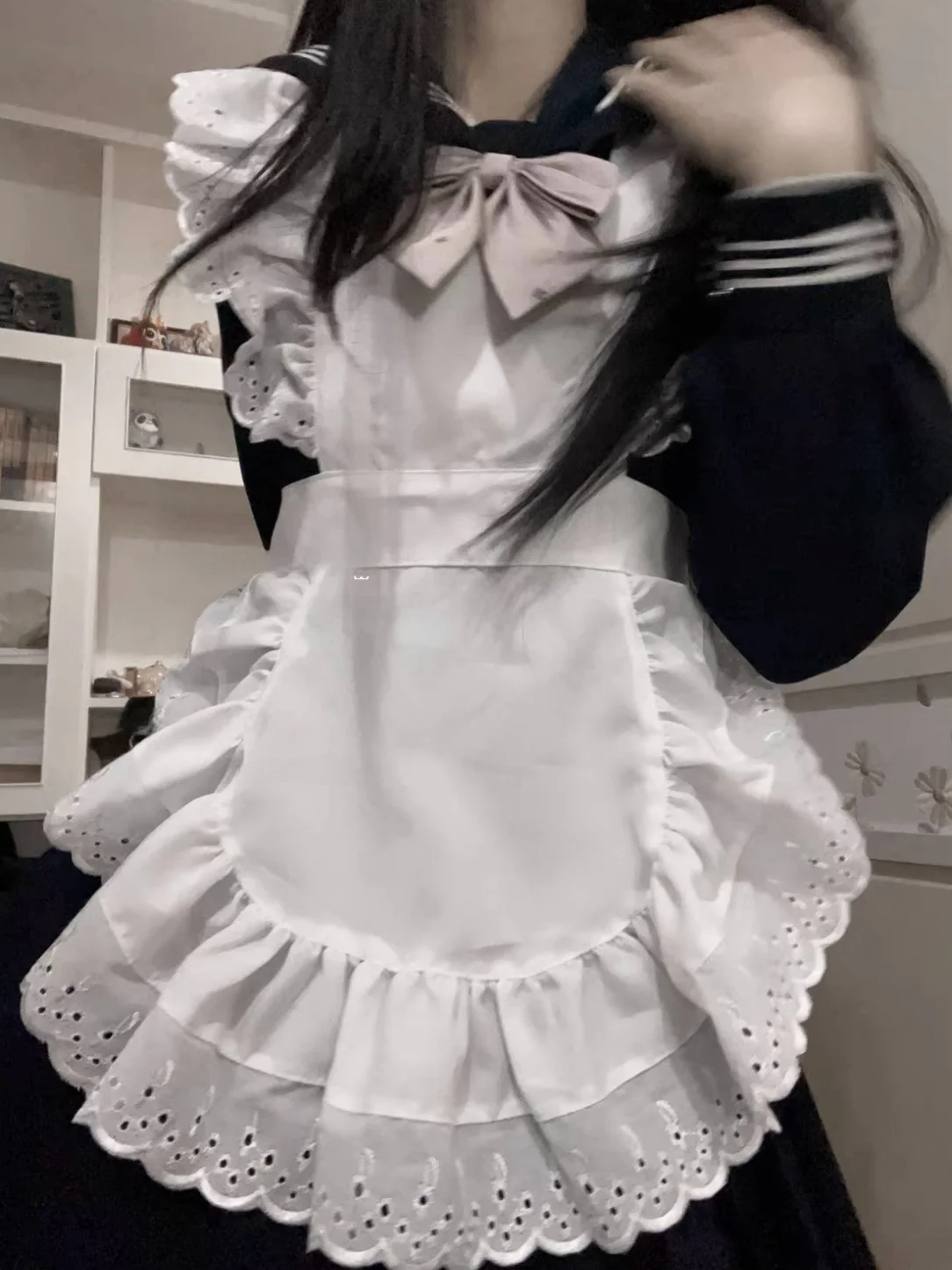 Miubby Lace Apron Soft Girl Maid JK Apron Lolita Chinese Girl Cosplay Accory Cotton Material Summer 2024 Collection