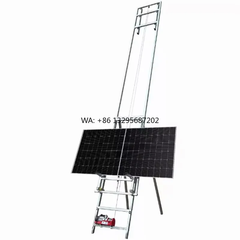 

New Arrival Electric Ladder Lift Solar System Installation Ladder Lift for Glass Window Door Installation