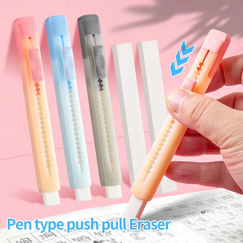 Sakura Push-pull Pencil Rubber For Drawing Writing Sketching Wiping Erasers Students School Stationery Supplies