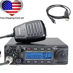 ANYTONE AT-6666PRO 28.000 - 29.699Mhz 40 Channels CTCSS DCS 10 Meter Radio + USB Cable