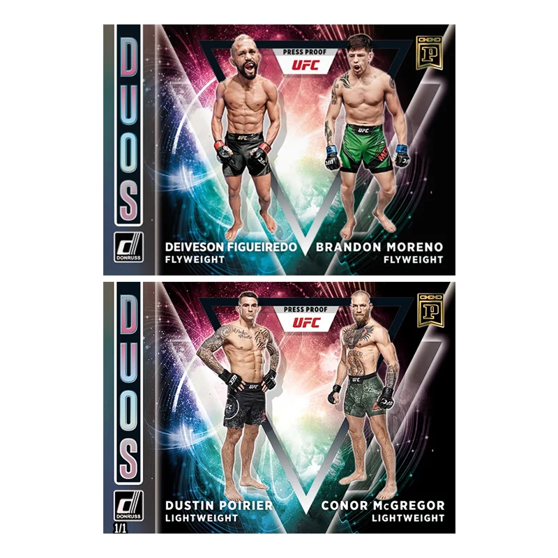 Amanda Nunes Khabib Nurmagomedov Conor Mcgregor Panini Donruss UFC Series Diy Homemade Collection Flash Card Toys Gift - view 6