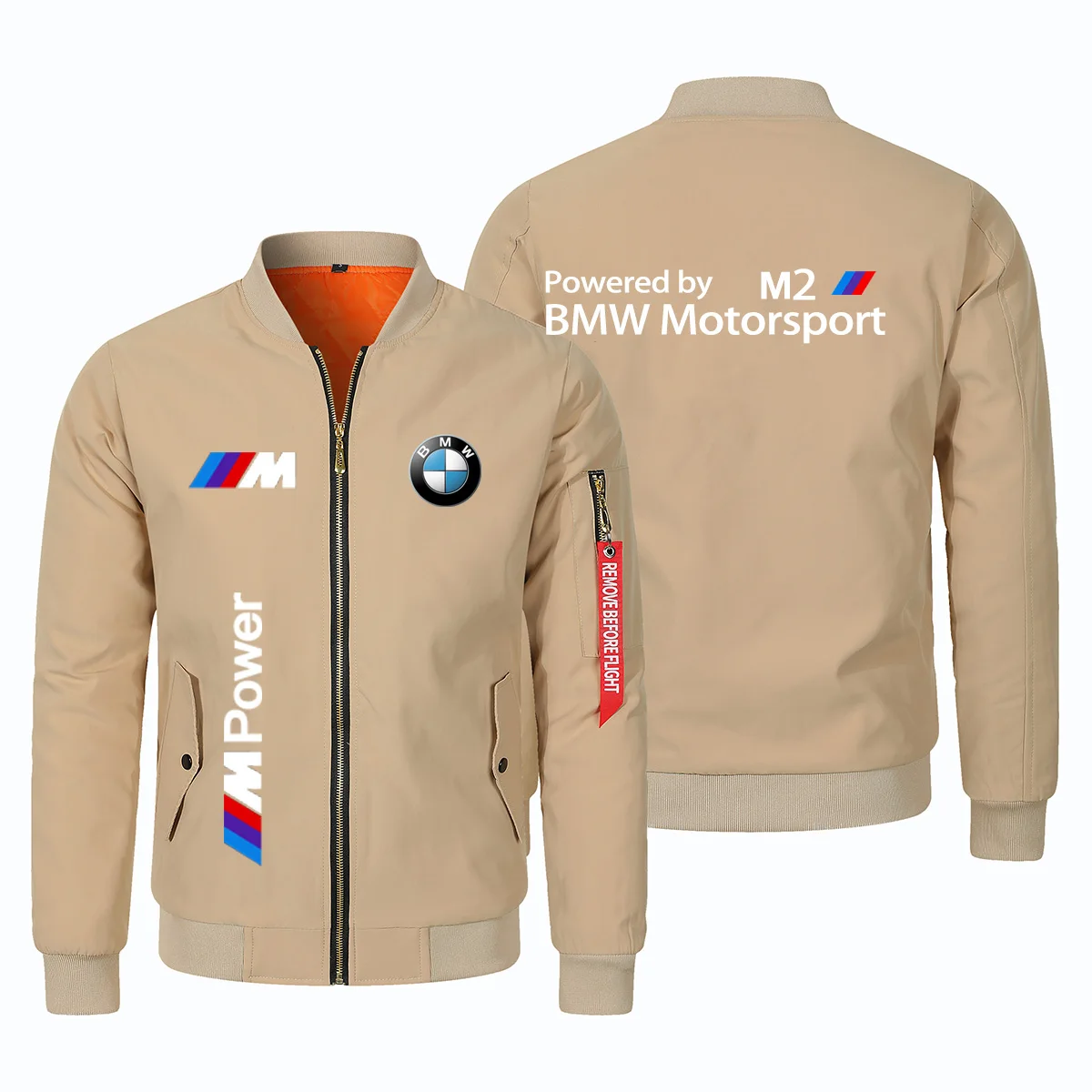 BMW Apparel-Chaqueta para hombre, chaqueta con estampado Simple de BMW, chaqueta de ciclismo para motocicleta, chaqueta cálida gruesa informal para BMW, 2025