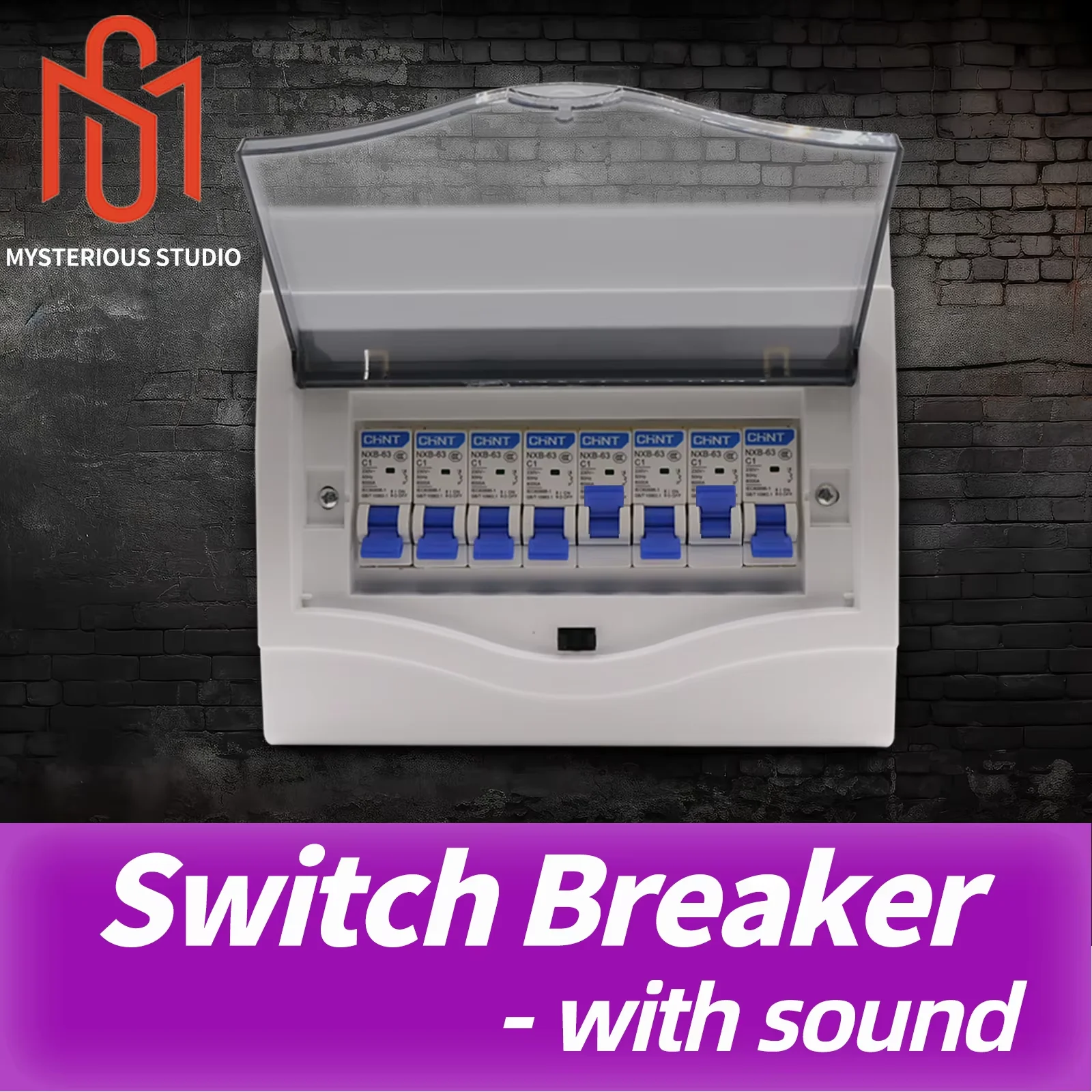 Mysterious Studio Escape Room Game Prop Switch Breaker superb Turn the switch to Right Position to Unlock