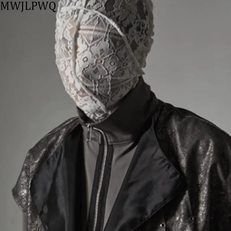 

MWJLPWQ Darkly Style Мужская маска High Street Хип-хоп Белый принт Нишевый дизайн Сплошной цвет Унисекс Шляпа 2025 Осень Новый прилив 010622