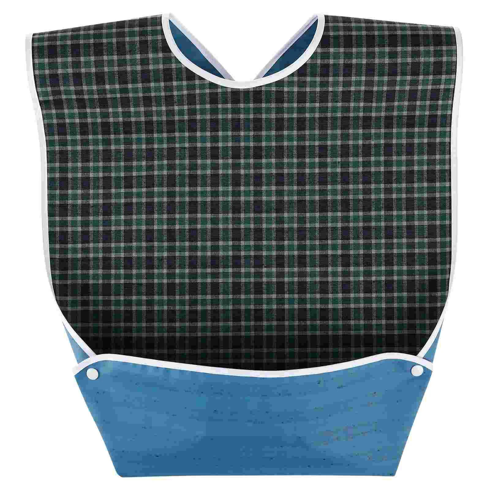 

Bibs Large Bandana Adult Elderly Mealtime Clothing Protector Protective Lattice