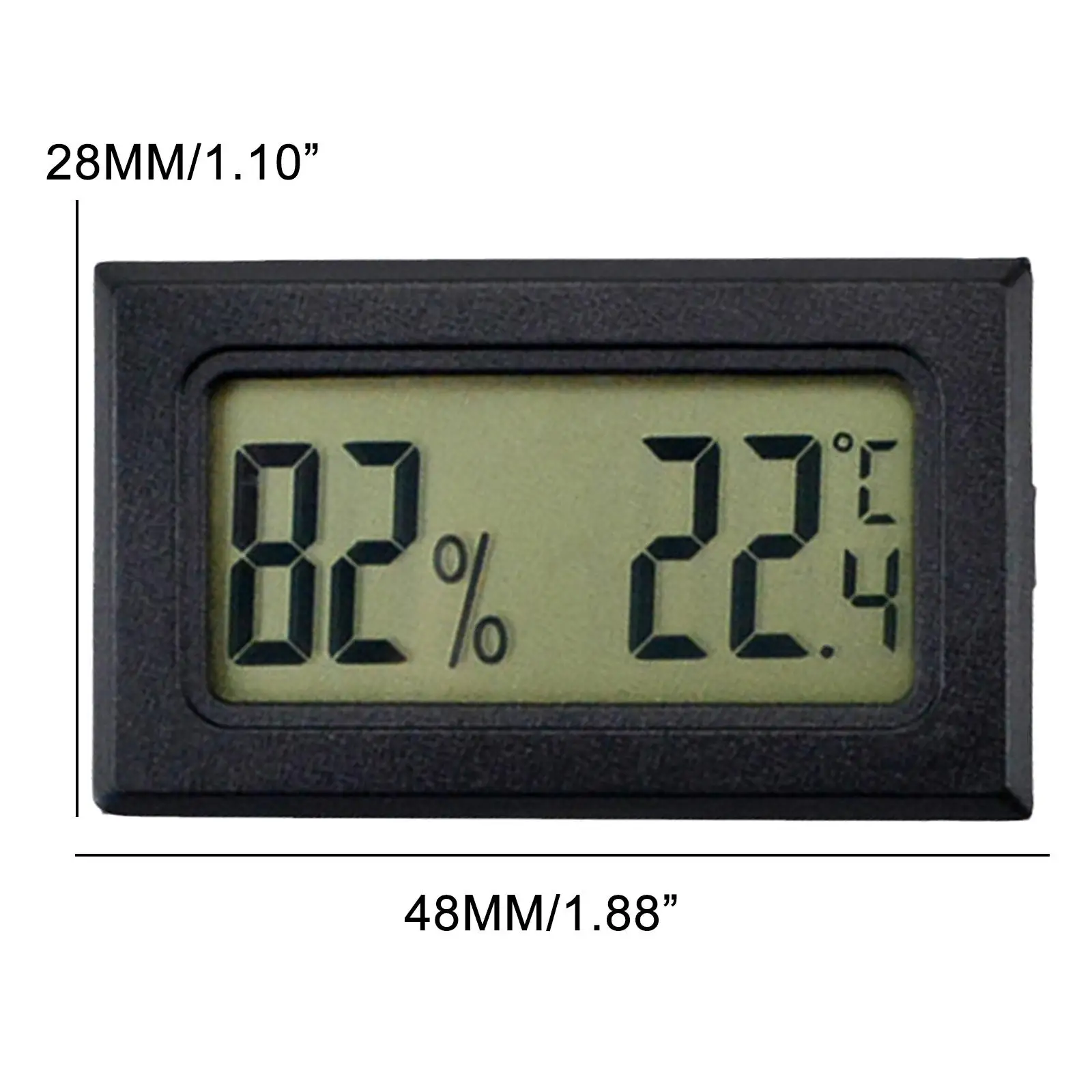 BUDI Mini Digital LCD Indoor Convenient Temperature Sensor Humidity Meter Thermometer Hygrometer Gauge 50~110 Degree