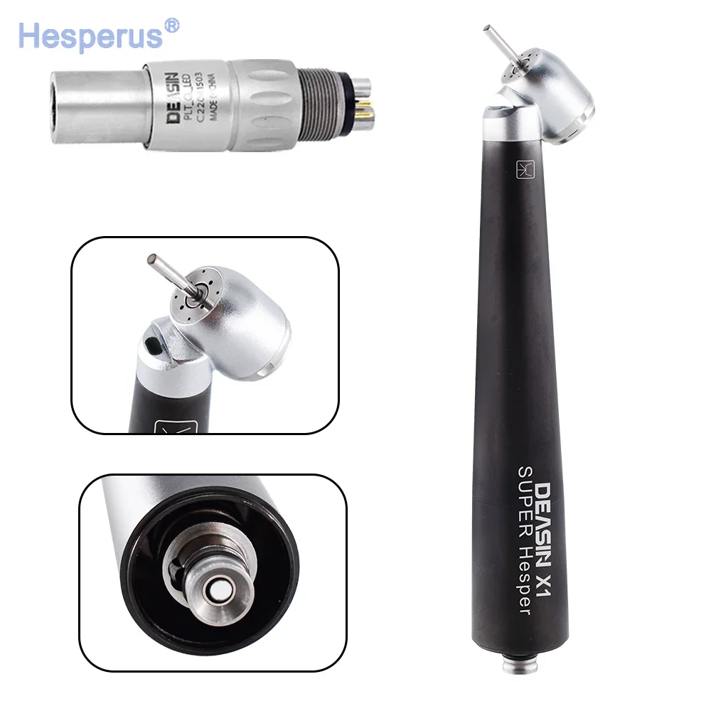 New Den  tal 45 Degree Standard head High Speed Handpiece Fiber Optic LED Coupling Air Turbine Hand Piece for Nsk coupler