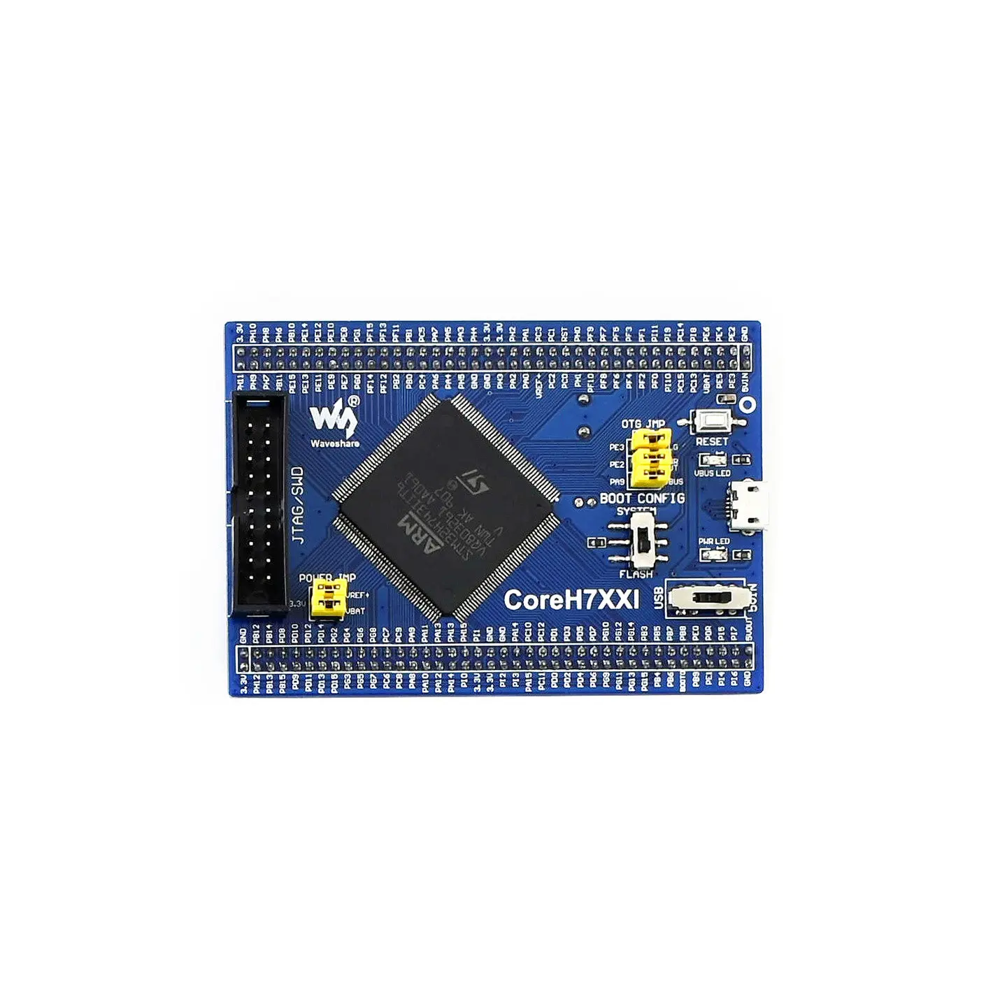 placa-de-desarrollo-stm32-placa-central-stm32h743iit6-placa-de-sistema-minimo-coreh743i