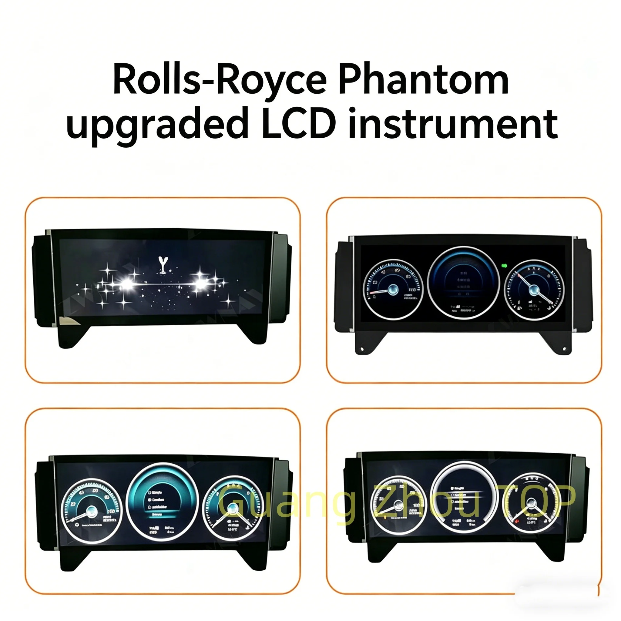 For Rolls Royce Phantom 2004~2013 LCD Dashboard Panel Instrument Digital Cluster Virtual Cockpit Speedometer Tachometer Odometer