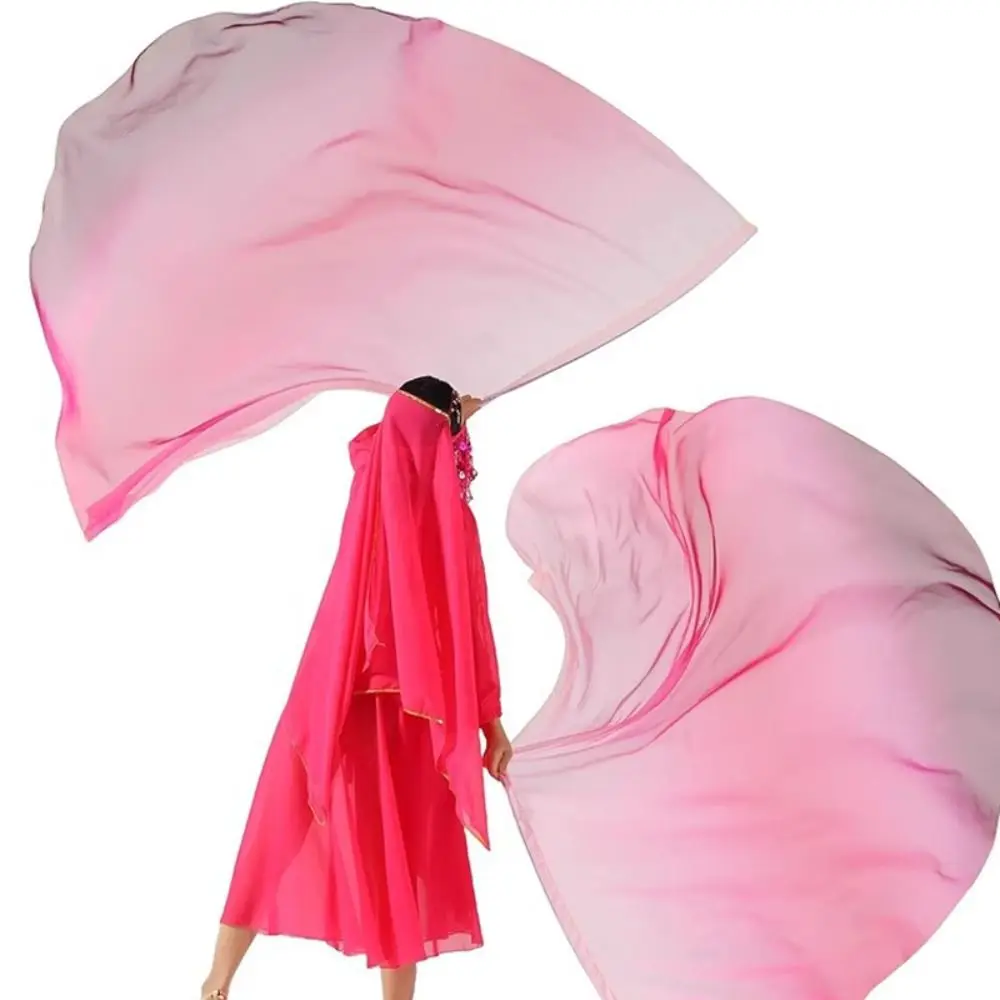 텔레스코픽 스틱 밸리 댄스 액세서리 소품, 확장 가능한 막대, 다색 반원형 깃발, 경량 댄스 파티