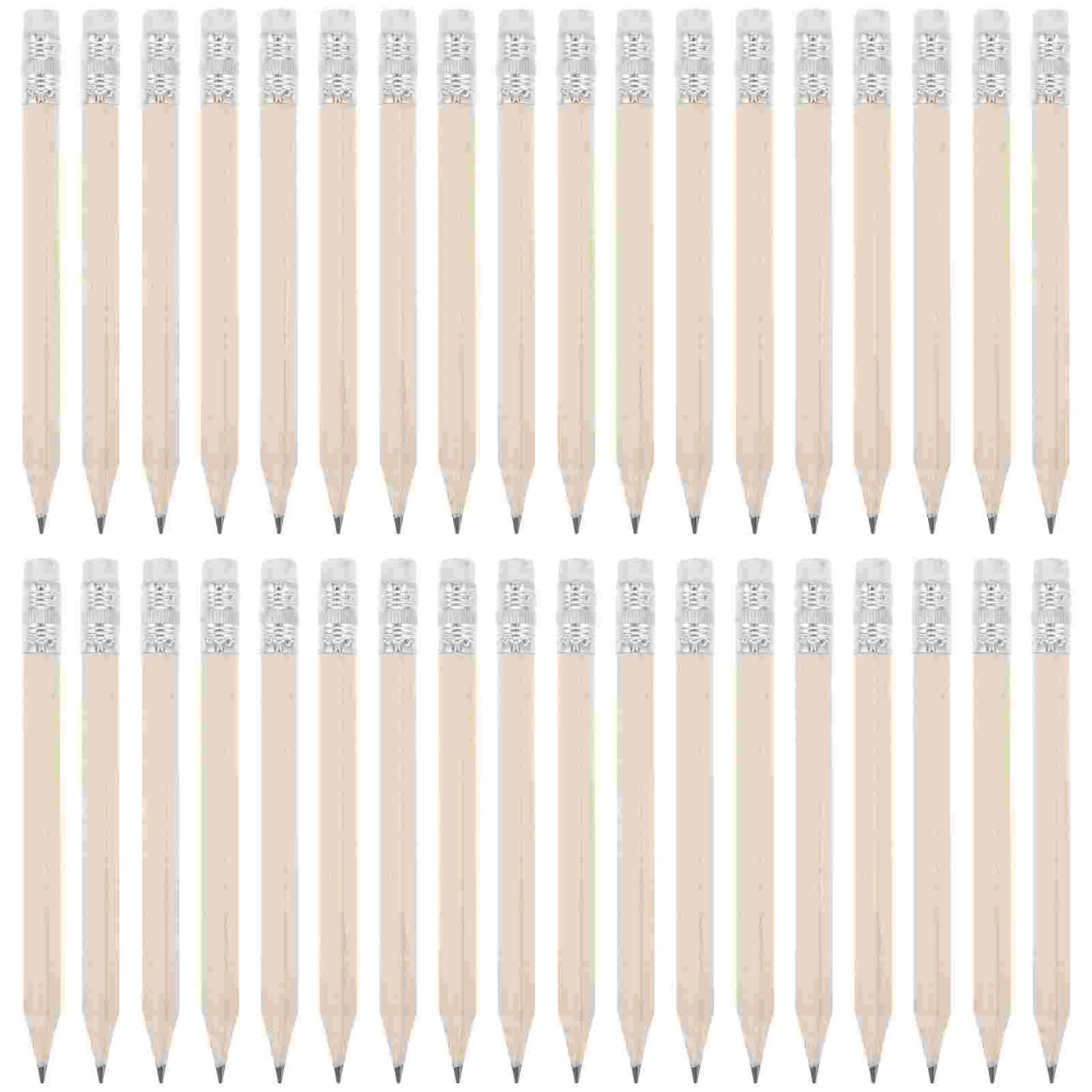 50 matite corte per ufficio, piccole tronchi, schizzi, tiglio cancellabile per bambini