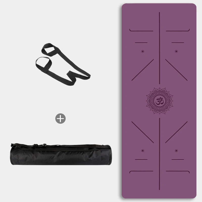 Yoga Mat Non Slip Eco Friendly Fitness Exercise Mat with Carrying Strap Pro Yoga Mats for Women Workout Mats for Home Pilates