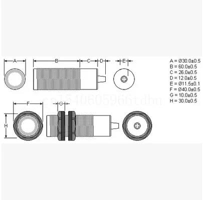 Ranging Sensor Module with Temperature Compensation 180khz Transceiver Integrated High Frequency and High Precision Ultrasonic