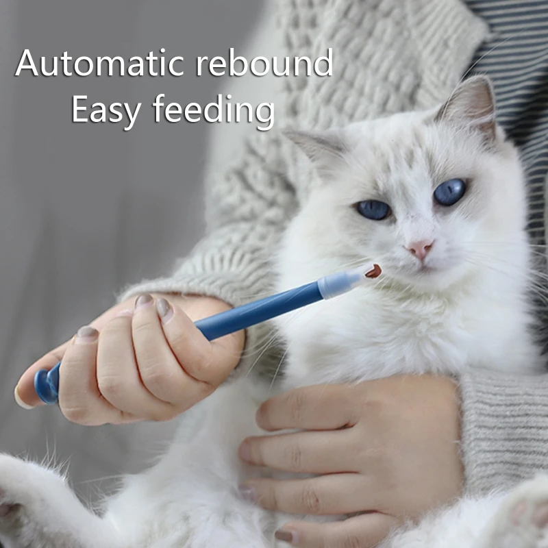 Cat Pill Shooter Pill Dispenser Dog Pill Gun Pet Tablet Syringe Pills Pusher Soft Silicone Tip Capsules Medicine Feeder