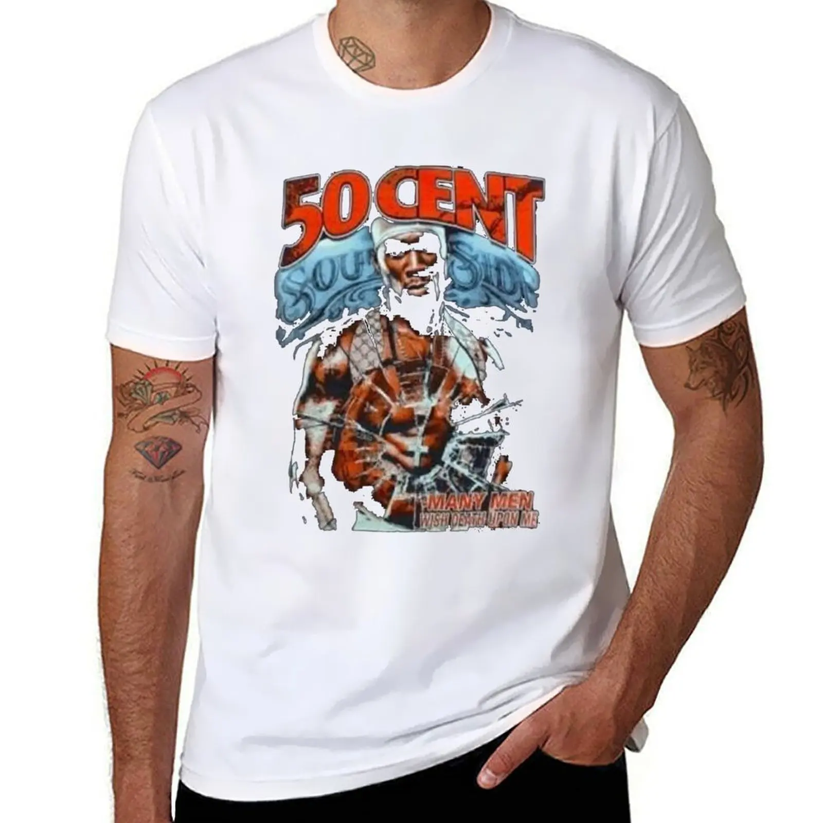 

new 50 cent T-Shirt funny t shirts cotton essential t shirt T-Shirt