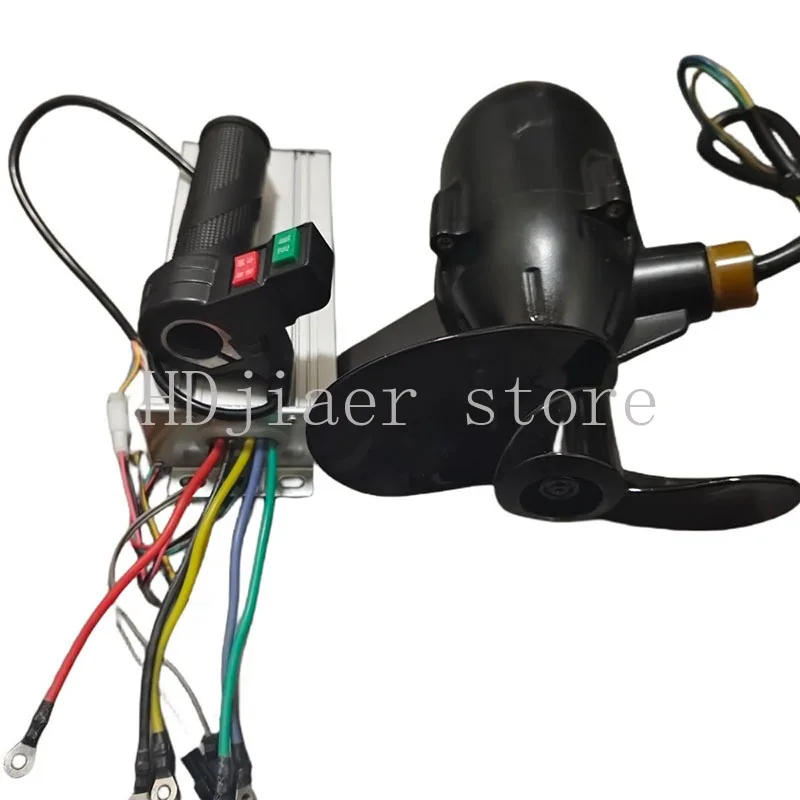 

12-72V Marine Underwater Propeller Rubber Boat Electric Outboard Motor Brushless Motor Waterproof Motor With Controller Handle