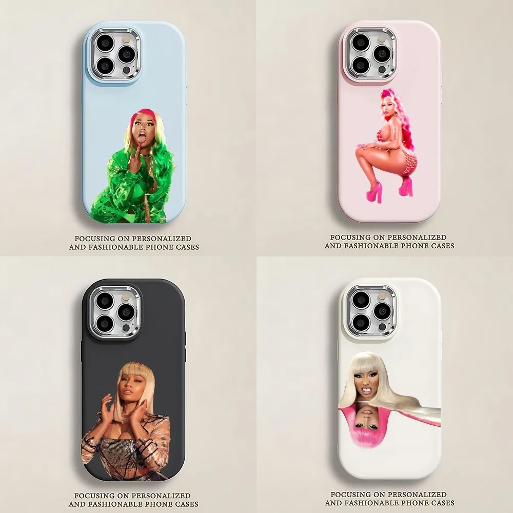 Hot Singer N-Nicki M-Minaj Phone Case For IPhone 12 13 14 15 16 Pro Promax Soft Silicone Large Hole Premium Solid Color Suitable