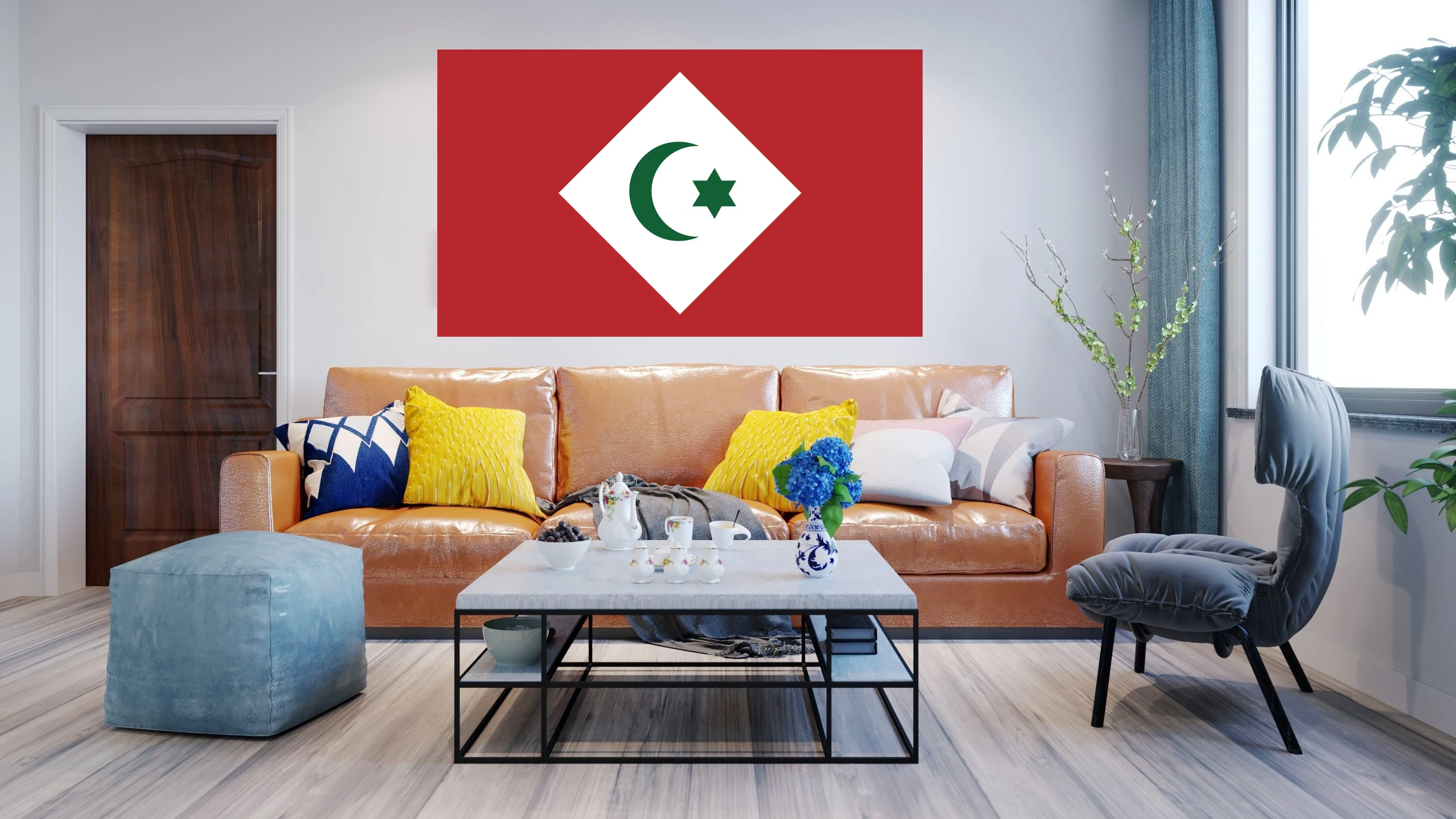 Banderole en polyester 100D, 3x5 pieds, 90x150cm, 60x90cm, Republic of the Rif Feel