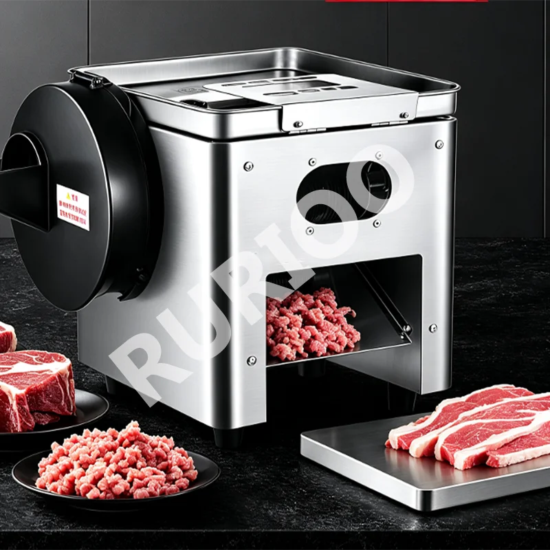 Automatic Commercial Table Top Food Cutting Cutter Vegetable Fruit Slicer Fresh Meat Slice Machine