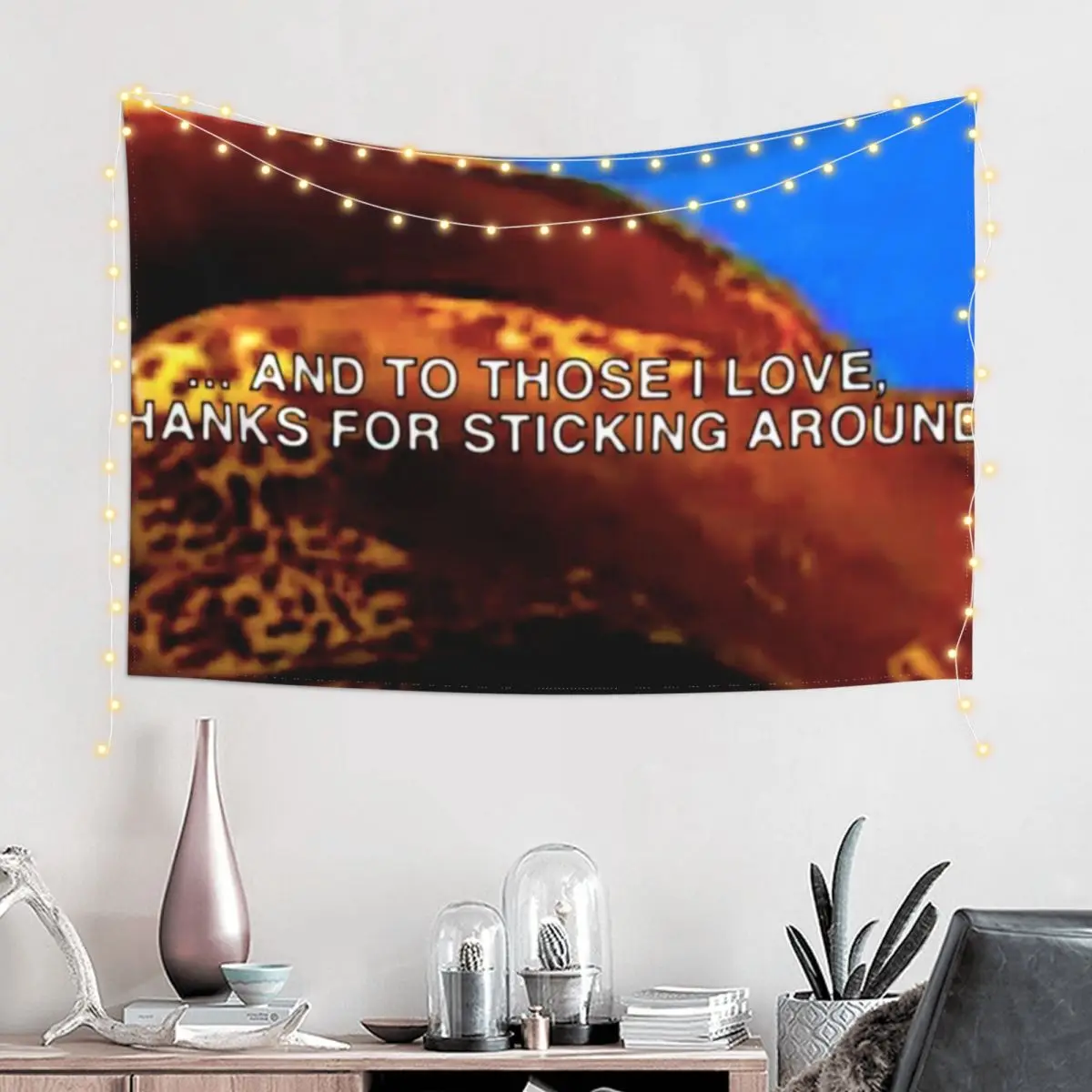 EN TOT DIE IK HOU VAN, DANK VOOR STICKING ROND Tapijt Tapijt Op De Muur Decoratie Kamer Tapijt