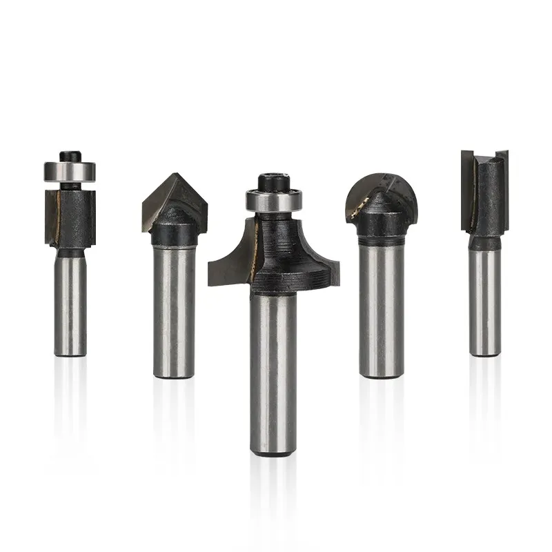 CMCP Wood Router Bit 8mm Shank  Straight End Mill Cleaning Flush Trim Router Bits Tungsten Carbide Milling Cutters For Wood