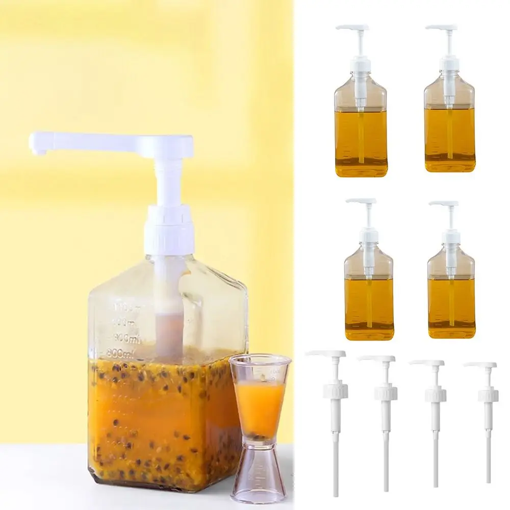 Garrafa de imprensa de xarope de café durável 1600ml com escala dispensador de gotejamento de xarope de grande capacidade 5/8/10cc garrafa de distribuição de loção