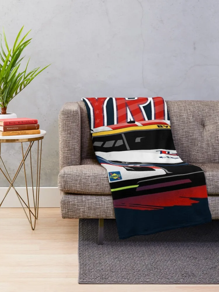 William Byron 2022 Nascar Playoffs Throw Blanket Soft Big Decorative Beds Blankets