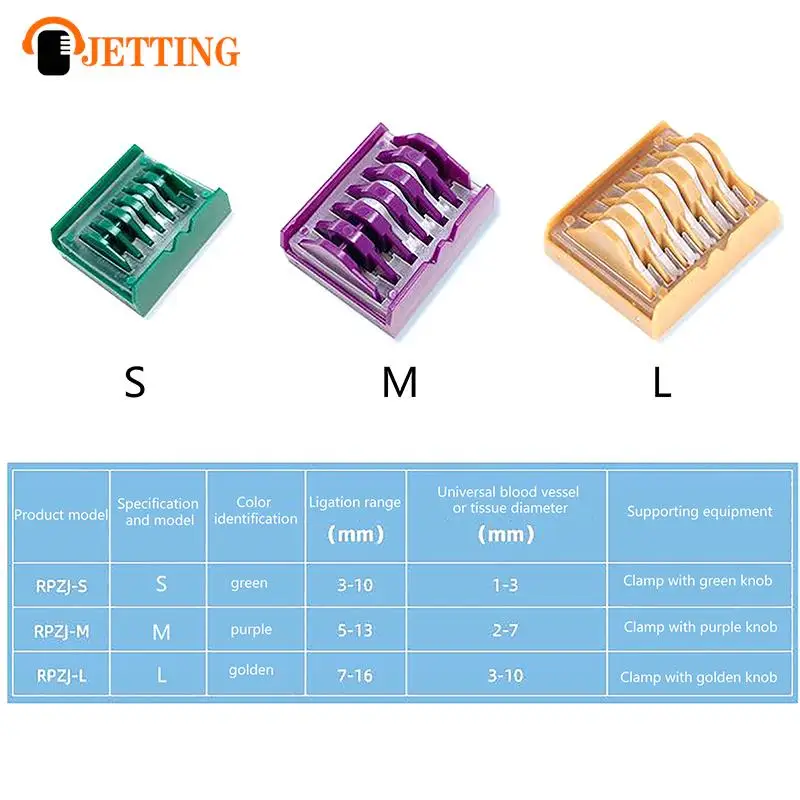 Medical Plastic Laparoscopic Polymer Ligation Clips Hemolok Clips Endoscopy Surgery Surgical Vascular Clips Medical Tools