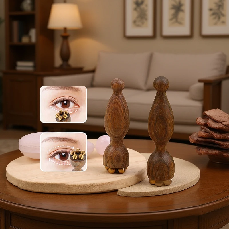 緑白檀フェイスマッサージツール Gua Sha フェイススキンケアマッサージスティック 蓮の実の形のマッサージャー フェイシャル理学療法ツール