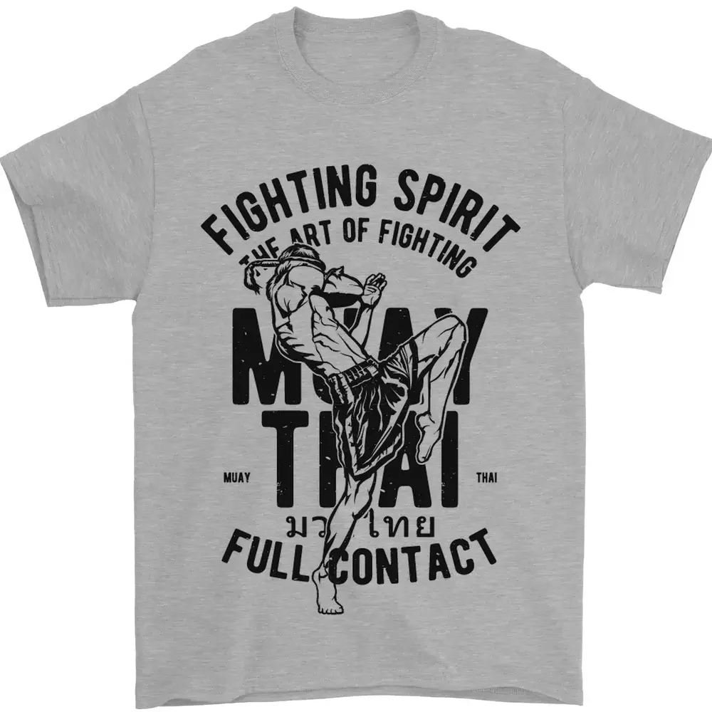 Muay Thai Complete Contact Martial Arts  100% Cotton T-Shirt  Tees High Quality 100%Cotton Short Sleeve