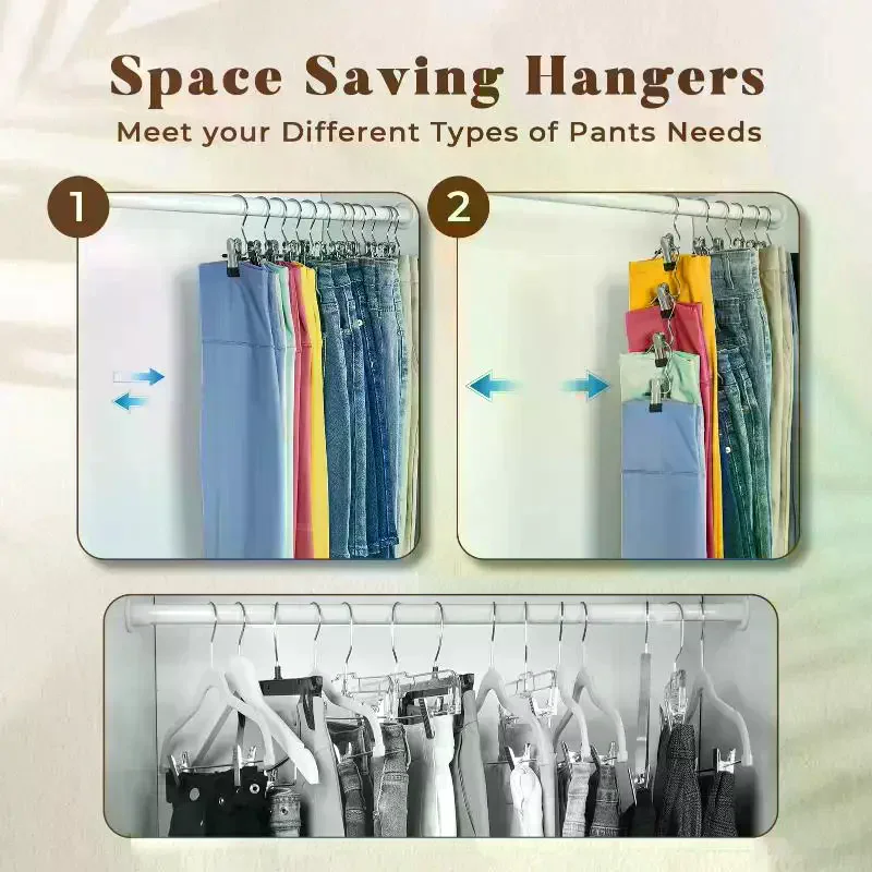 /PFU/Épingles à linge avec crochets à trois branches, ne laissant aucun résidu, adaptées pour ranger les chapeaux, en acier inoxydable