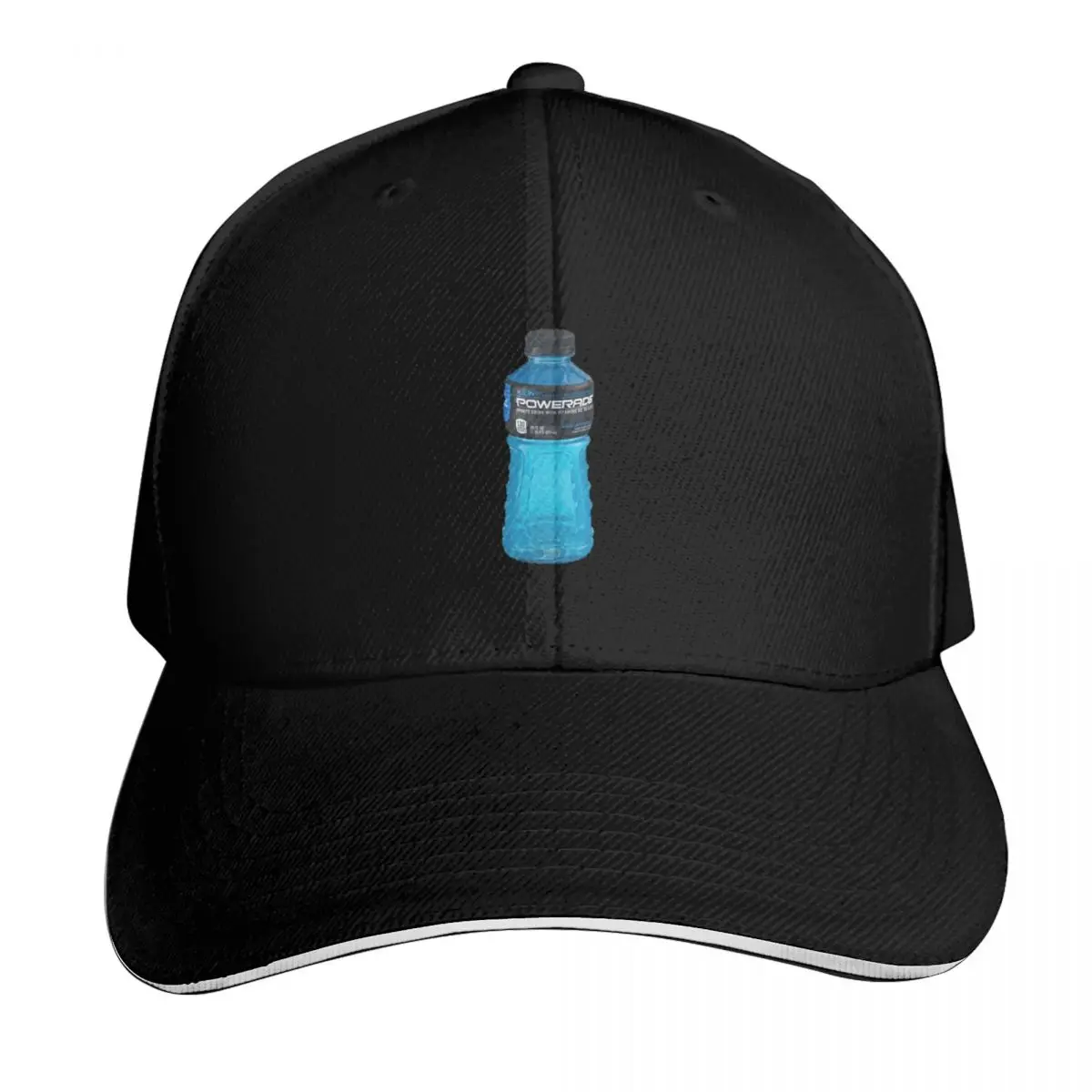 Boné de beisebol com garrafa Powerade azul pequena, chapéu de tamanho grande, chapéus engraçados, chapéu de cavalheiro, chapéu de segurança para mulheres e homens