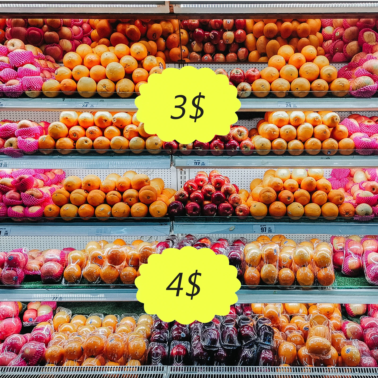 

Fluorescent Explosion Stickers Price Tags Label for Goods Creative Sign Paper Market Sale Scrapbooking