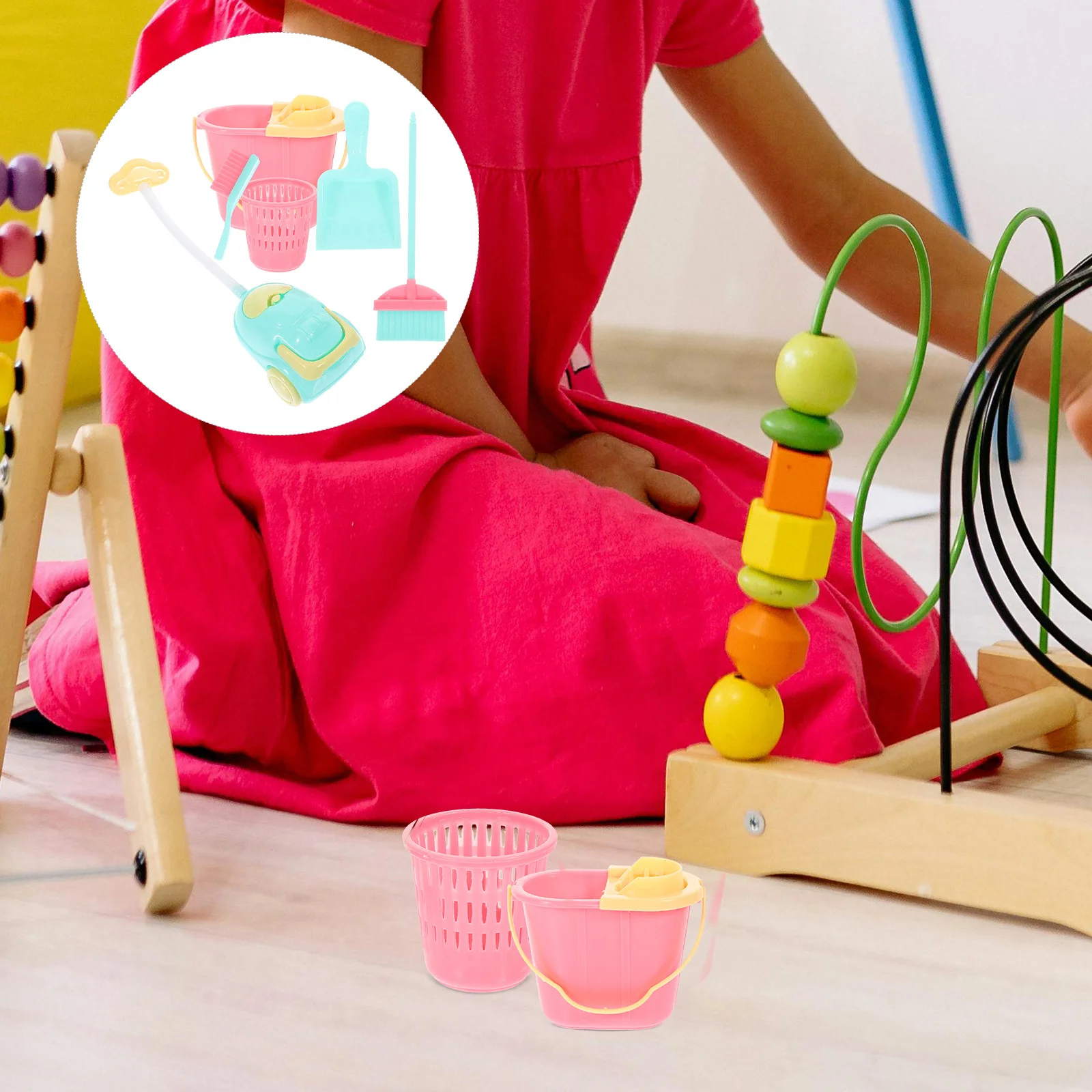 1Set Mini Cleaning Tools Realistische Huishoudelijke Rekwisieten voor Tiny House Decor Vakmanschap Fantasiespel Scène Layout