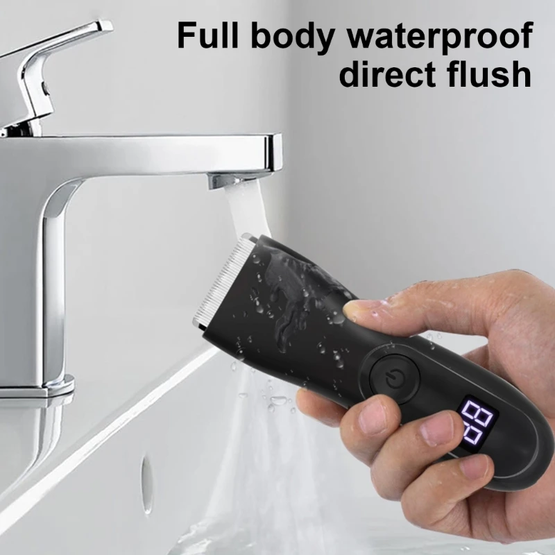 M2EE เครื่องกันขนขาหนีบไฟฟ้าสำหรับผู้ชาย Body Groomer & เครื่องกันขนกันน้ำ Pubic