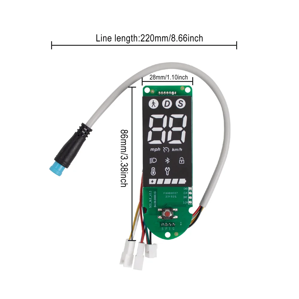 سكوتر عرض أداة اللوحة الرئيسية تحكم لوحة دوائر كهربائية ملحق لمكون سكوتر كهربائي Xiaomi 4pro #3