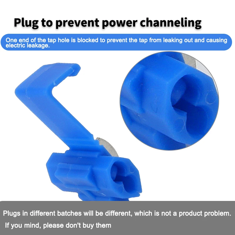 Wire Cable Connectors  Electric Quick Splice Terminals Crimp Non Destructive Without Breaking Line AWG 22-18