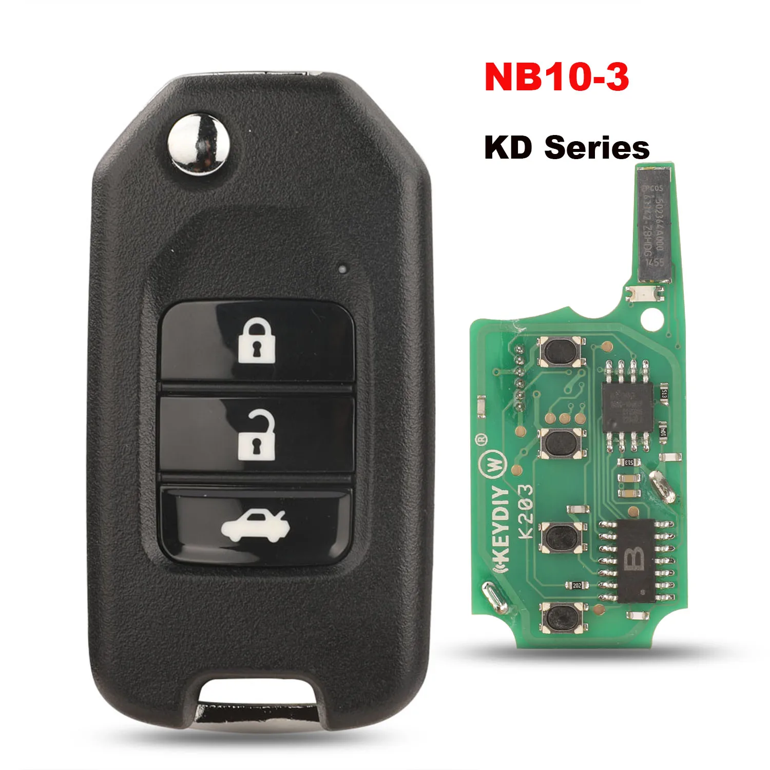 

jingyuqin KD Series Universal Remote Control Key Smart Car Key Fob NB10-3 NB-Series For KD900 KD900+ KD200 URG200 KD-X2 Mini KD