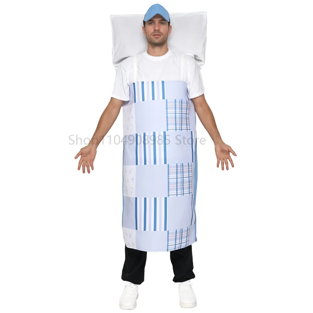 

Unisex Women Men Funny Quilt Halloween Fancy Dress Up Adult Sleeping Bed with Pillow Comforter Halloween Costume