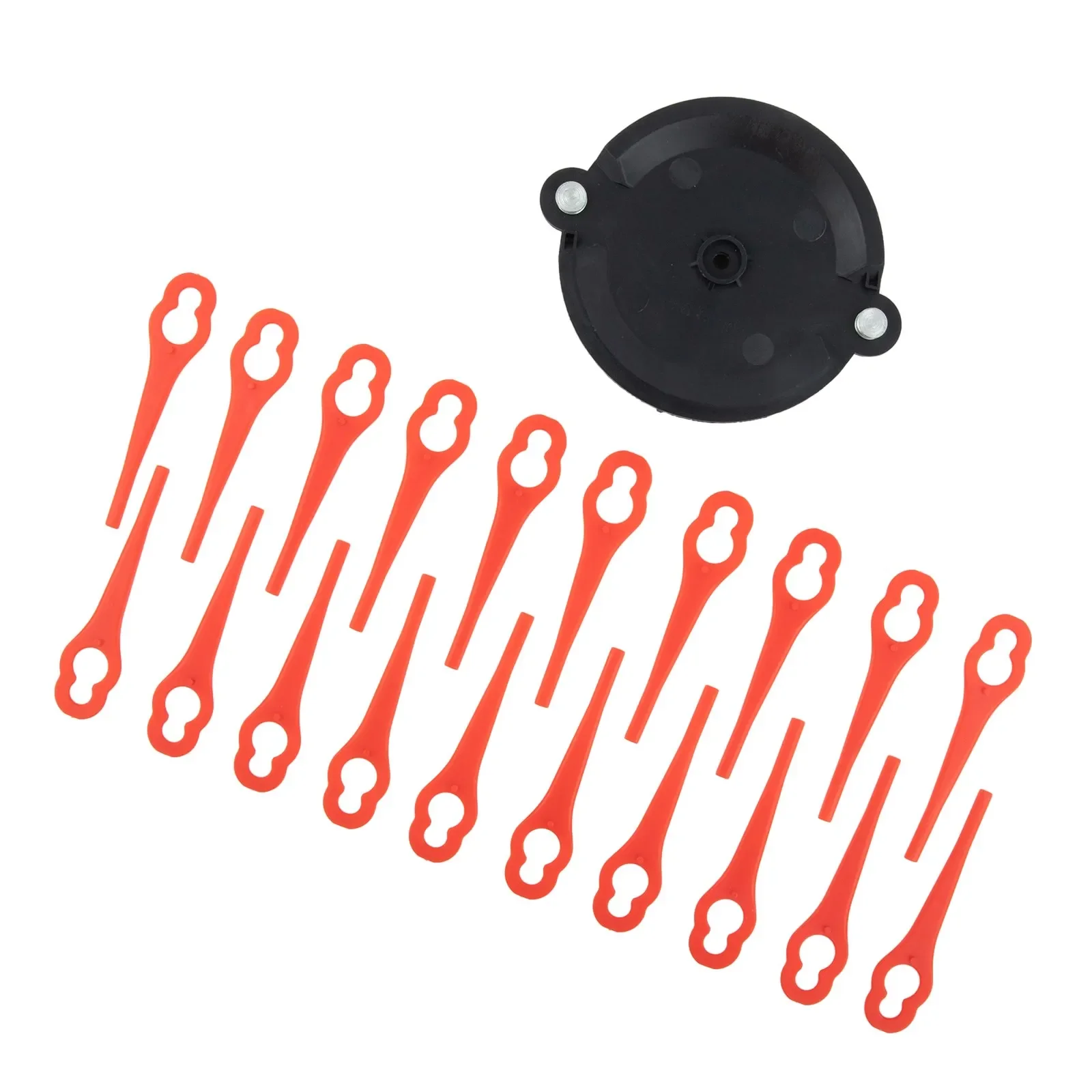 20pcs Plastic Blades With Mower Cutter Head Simple Snap-On For Parkside PRTA 20-LiA1 LIDL IAN 91099406 Timmer Garden Tool Parts